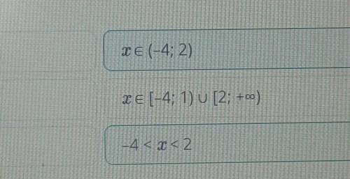 Рациональное неравенство. Урок 3 Реши неравенство: (x – 3)2(3x + 12)(2 – x) > 0.Верных ответов: 2