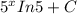 5^{x} In5+C