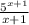 \frac{5^{x+1} }{x+1}