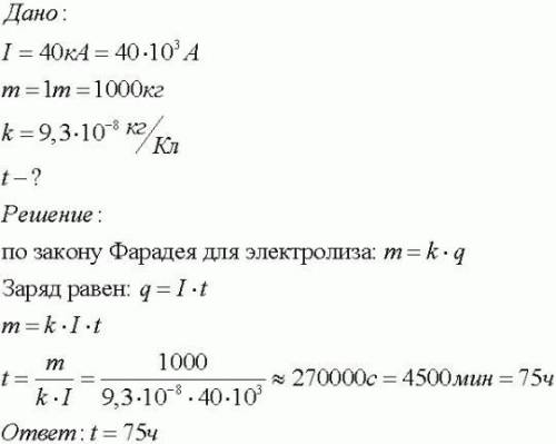 , ФИЗИКА 8КЛ, НУЖНО РАССПИСАТЬ Для електролітичного добування алюмінію використовують ванни,які прац