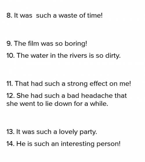 Вставте so, such (a / an). 1. My Dad was angry that I knew i’d better disappear for a while. 2. The