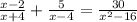 \frac{x-2}{x+4} + \frac{5}{x-4} =\frac{30}{x^{2}-16}