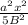 \frac{a^{2}x^{2} }{5B^{2} }