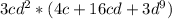 3cd^2*(4c+16cd+3d^{9})