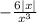 -\frac{6|x|}{x^3}