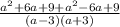 \frac{a^{2}+6a+9+a^{2}-6a+9 }{(a-3)(a+3)}