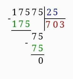 Выполни деление столбиком26553÷53,17575÷25,23640÷24​