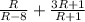 \frac{R}{R-8}+\frac{3R+1}{R+1}