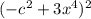 (-c^{2}+3x^{4})^{2}