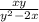 \frac{xy}{y^{2}-2x}