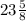 23\frac{5}{8}