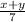 \frac{x+y}{7}