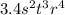 3.4 {s}^{2} {t}^{3} {r}^{4}