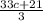 \frac{33c + 21}{3}