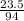 \frac{23.5}{94}