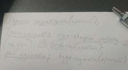 Підкреслити головні члени речення. Вказати вид присудка у дужках.