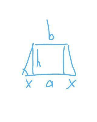 Знайдіть площу рівнобічної трапеції з основними 10 см і 18 см, якщо її бічна сторона утворює з більш