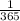 \frac{1}{365}