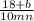 \frac{18+b}{10mn}