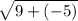 \sqrt{9+(-5)}