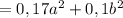 =0,17a^2+0,1b^2