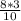 \frac{8*3}{10}