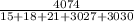 \frac{4074}{15 + 18 + 21 + 3027 + 3030}