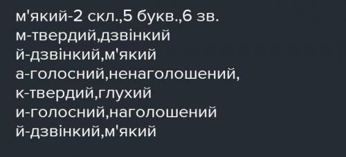 написать полный фонетический розбор слова м'який.