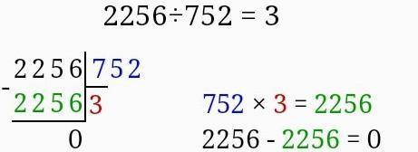 2256÷752 в столбик 10455÷85 8357÷611734÷62704÷4