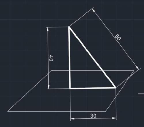, очень надо ❤️ З точки А проведено до однієї і тієї самої площини перпендикуляр АС=40см і похилу АВ