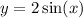 y = 2 \sin(x)