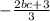 - \frac{2bc + 3}{3}