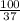 \frac{100}{37}