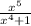 \frac{x^{5} }{x^{4}+1 }