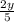 \frac{2y}{5}