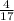 \frac{4}{17}