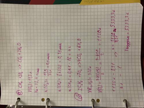 5.природный газ, используемый в качестве топлива содержит метан (сн4) иэтан (c2h6). (а) при полном с