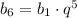 b_{6}=b_{1}\cdot q^{5}