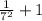 \frac{1}{7^{2} } +1