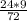 \frac{24*9}{72}