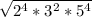 \sqrt{2^4*3^2*5^4}