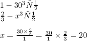 1 - 30грн \\ \frac{2}{3} - xгрн \\ \\ x = \frac{30 \times \frac{2}{3} }{1} = \frac{30}{1} \times \frac{2}{3} = 20