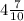 4 \frac{7}{10}