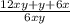 \frac{12xy+y+6x}{6xy}