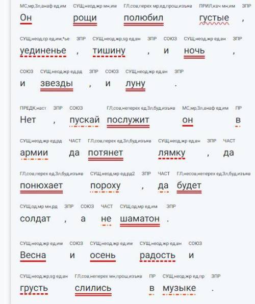 Спишите предложения. Составьте схемы предложений, подчеркните однородные члены. 1) Он рощи полюбил г