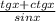 \frac{tgx+ctgx}{sinx}