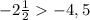 -2\frac{1}{2} -4,5