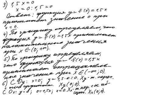 3. За графіком 797. Побудуйте графік функції у = 1,5х знайдіть: 1) яке значення у відповідає x = -2;