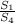 \frac{S_{1} }{S_{4} }