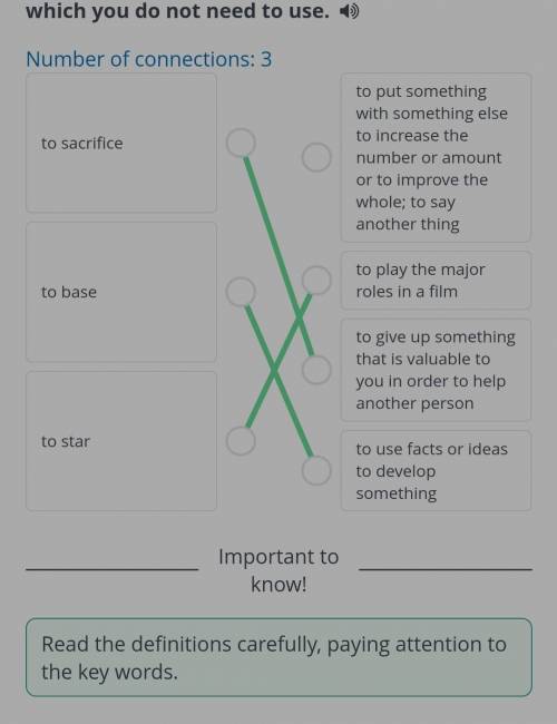 Before reading the text, match the verbs with the right definitions. There is one extra definition w